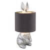 Globo Rabbit Tischleuchte Silber, 1-flammig