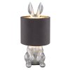 Globo Rabbit Tischleuchte Silber, 1-flammig
