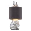 Globo Rabbit Tischleuchte Silber, 1-flammig