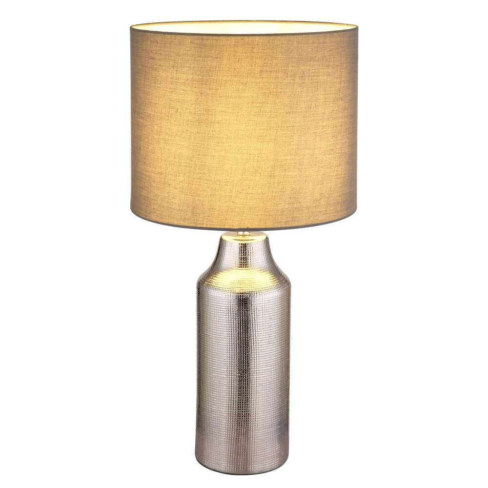 Globo Elden Tischleuchte Silber, 1-flammig main product photo