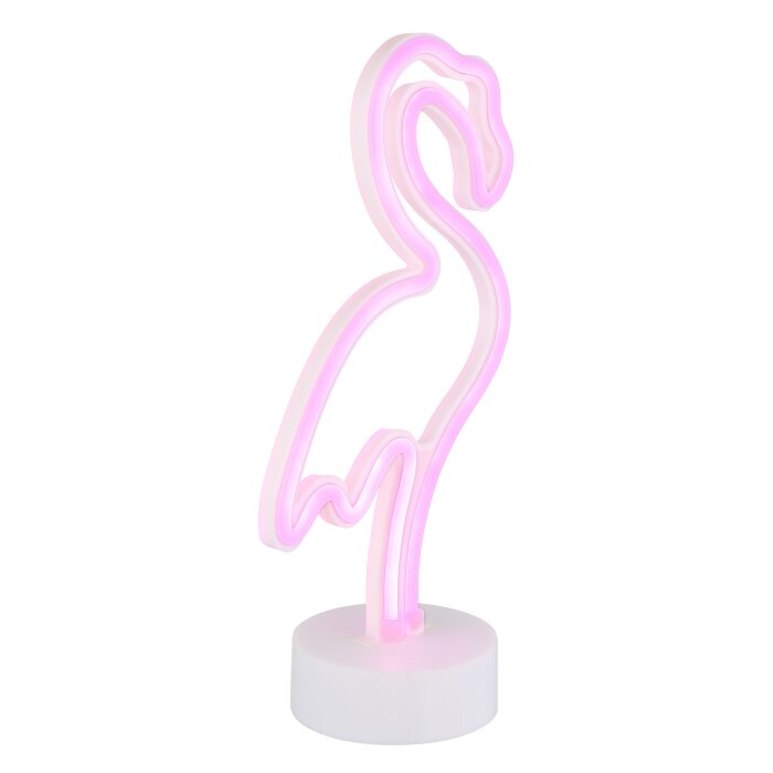 Globo Flamingo Dekoleuchte LED Weiß, 1-flammig