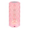 Globo Gixi Tischleuchte LED Silber, Transparent, Klar, 1-flammig, Farbwechsler