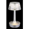 Globo Lucio Tischleuchte LED Silber, 1-flammig