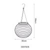 Globo Solar Solarleuchte LED Sandfarben, 1-flammig
