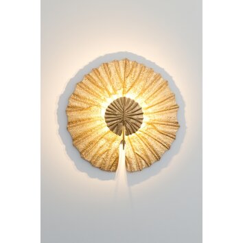 Holländer SESAM Wandleuchte LED Gold, 2-flammig Holländer SESAM Wandleuchte LED Gold, 2-flammig