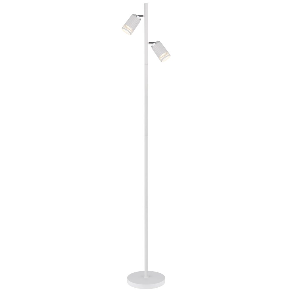 Globo Korben Stehleuchte Weiß, 2-flammig main product photo