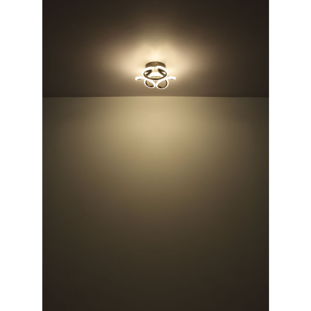 Globo Melisand Deckenleuchte LED Silber, 1-flammig