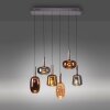 Paul Neuhaus Irides Pendelleuchte LED Braun, 6-flammig