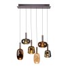Paul Neuhaus Irides Pendelleuchte LED Braun, 6-flammig