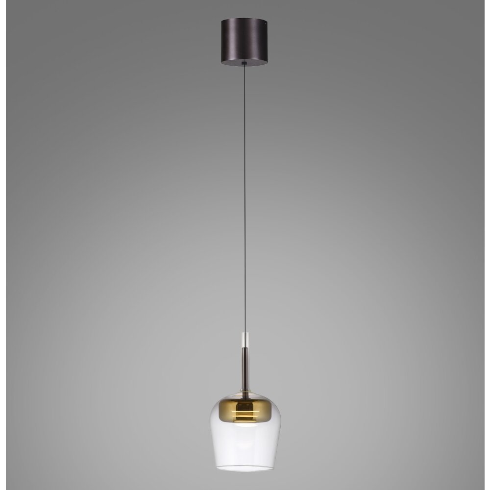 Paul Neuhaus Q-Kon Pendelleuchte LED Braun, 1-flammig, Fernbedienung main product photo