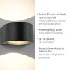 Paul Neuhaus Carla Wandleuchte LED Anthrazit, 2-flammig