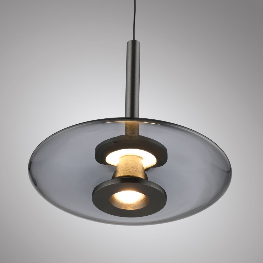 Paul Neuhaus PURE Vitrum Pendelleuchte LED Grau, 6-flammig