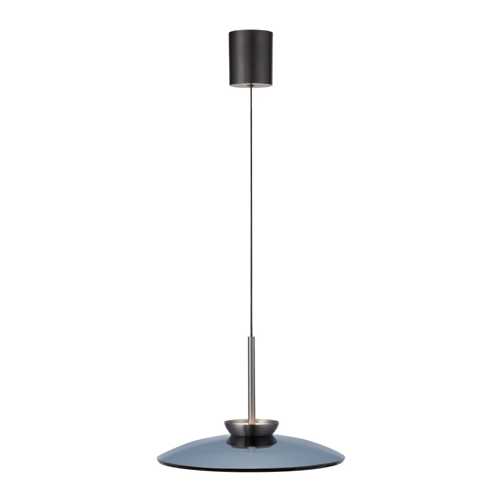 Paul Neuhaus PURE E-Moon Pendelleuchte LED Grau, 2-flammig, Fernbedienung