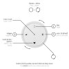 Paul Neuhaus PURE E-Moon Pendelleuchte LED Bronze, 2-flammig, Fernbedienung
