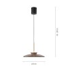 Paul Neuhaus PURE E-Moon Pendelleuchte LED Bronze, 2-flammig, Fernbedienung