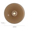 Paul Neuhaus PURE Moon Deckenleuchte LED Bronze, 2-flammig
