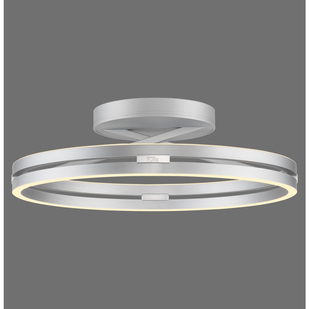 Paul Neuhaus PURE Loop Deckenleuchte LED Silber, 2-flammig, Fernbedienung main product photo