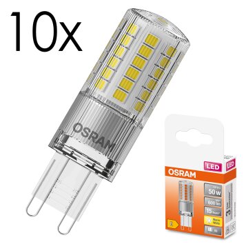 LED G9 10er Set 4,8 Watt 2700 Kelvin 600 Lumen