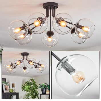 Koyoto Deckenleuchte Glas 15 cm Klar, 7-flammig