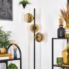 Koyoto Stehleuchte Glas 15 cm Gold, Klar, 3-flammig