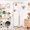 Soungou Stehleuchte 15 cm Nickel-Matt, Schwarz, Weiß, 3-flammig