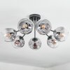Ripoll Deckenleuchte Glas 15 cm Klar, Rauchfarben, 7-flammig