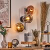 Ripoll Wandleuchte Glas 15 cm Chrom, Gold, Klar, Kupferfarben, Rauchfarben, 3-flammig