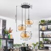 Apedo Hängeleuchte Glas 30 cm Bernsteinfarben, 3-flammig
