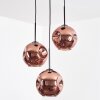 Ripoll Hängeleuchte Glas 20 cm Kupferfarben, 3-flammig