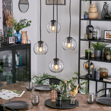 Koyoto Hängeleuchte Glas 15 cm Klar, 4-flammig Koyoto Hängeleuchte Glas 15 cm Klar, 4-flammig