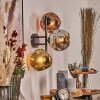 Ripoll Wandleuchte Glas 15 cm Chrom, Gold, Kupferfarben, Rauchfarben, 3-flammig