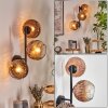 Ripoll Wandleuchte Glas 15 cm Klar, Kupferfarben, 3-flammig