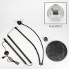 Ripoll Stehleuchte Glas 20 cm Schwarz, 1-flammig