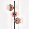 Ripoll Stehleuchte Glas 15 cm Klar, Kupferfarben, 3-flammig