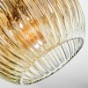 Ripoll Deckenleuchte Glas 15 cm Gold, Klar, 7-flammig