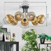 Ripoll Deckenleuchte Glas 15 cm Gold, Klar, 7-flammig