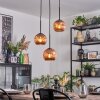 Ripoll Hängeleuchte Glas 15 cm Kupferfarben, 3-flammig