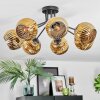 Ripoll Deckenleuchte Glas 15 cm Gold, 7-flammig
