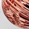 Ripoll Deckenleuchte Glas 15 cm Kupferfarben, 5-flammig