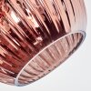 Ripoll Deckenleuchte Glas 15 cm Kupferfarben, 5-flammig