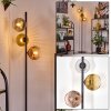 Ripoll Stehleuchte Glas 15 cm Gold, Klar, Kupferfarben, Rauchfarben, 3-flammig
