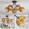 Ripoll Deckenleuchte Glas 15 cm Gold, Klar, 5-flammig