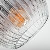 Ripoll Deckenleuchte Glas 15 cm Chrom, Klar, Rauchfarben, 5-flammig