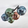 Ripoll Deckenleuchte Glas 15 cm Blau, Grün, Kupferfarben, 5-flammig