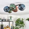 Ripoll Deckenleuchte Glas 15 cm Blau, Grün, Kupferfarben, 5-flammig
