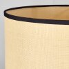 Chellas Hängeleuchte 40 cm Naturfarben, Schwarz, 1-flammig