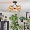 Ripoll Deckenleuchte Glas 15 cm Bernsteinfarben, 5-flammig