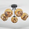 Ripoll Deckenleuchte Glas 15 cm Gold, 5-flammig