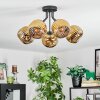 Ripoll Deckenleuchte Glas 15 cm Gold, 5-flammig