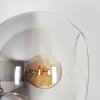 Koyoto Wandleuchte Glas 15 cm Klar, Rauchfarben, 3-flammig